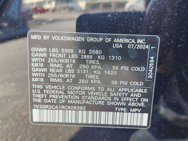 new 2024 Volkswagen Atlas car, priced at $50,636