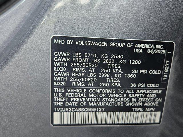 new 2025 Volkswagen Atlas car, priced at $45,420