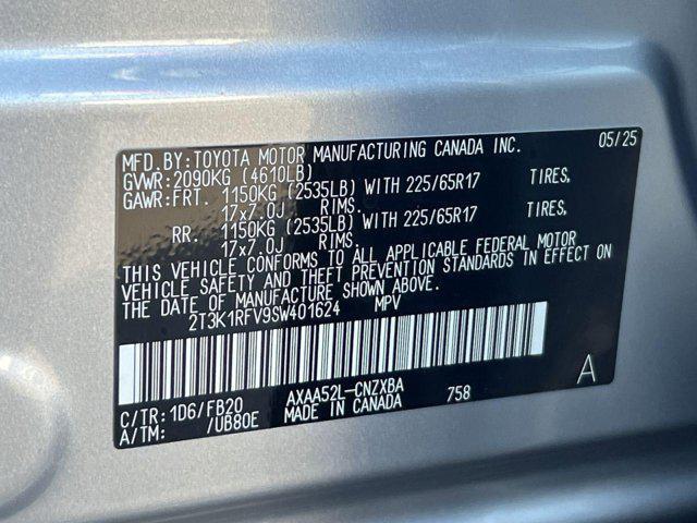 new 2025 Toyota RAV4 car, priced at $31,654