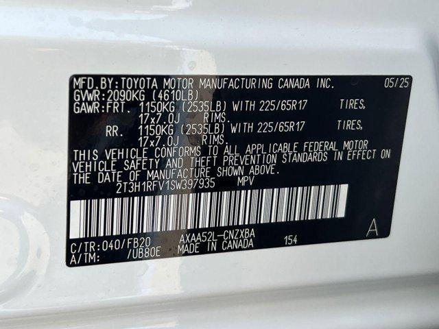 new 2025 Toyota RAV4 car, priced at $30,974