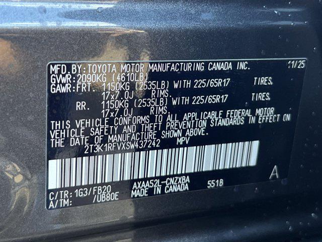 new 2025 Toyota RAV4 car, priced at $31,263