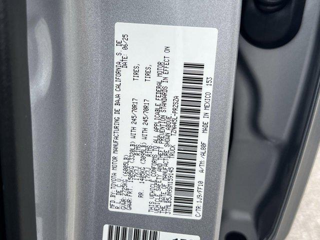 new 2025 Toyota Tacoma car, priced at $40,519