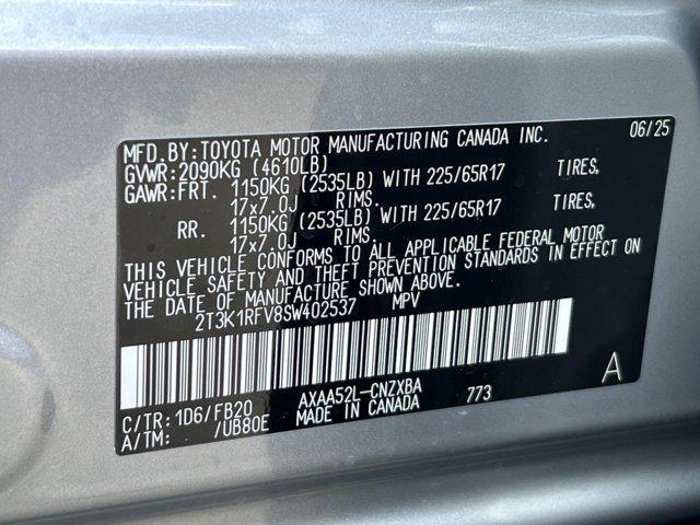 new 2025 Toyota RAV4 car, priced at $30,483
