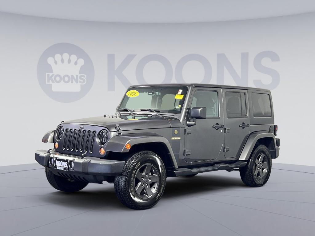 used 2016 Jeep Wrangler Unlimited car, priced at $20,500