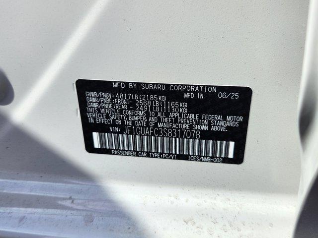 new 2025 Subaru Impreza car, priced at $28,234