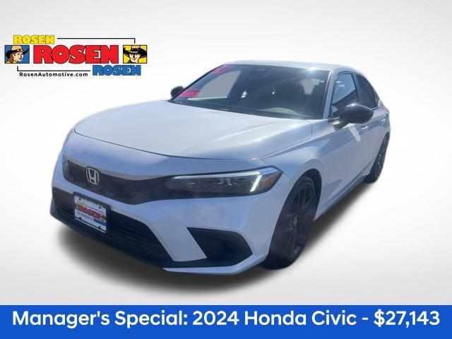 used 2024 Honda Civic car, priced at $27,143