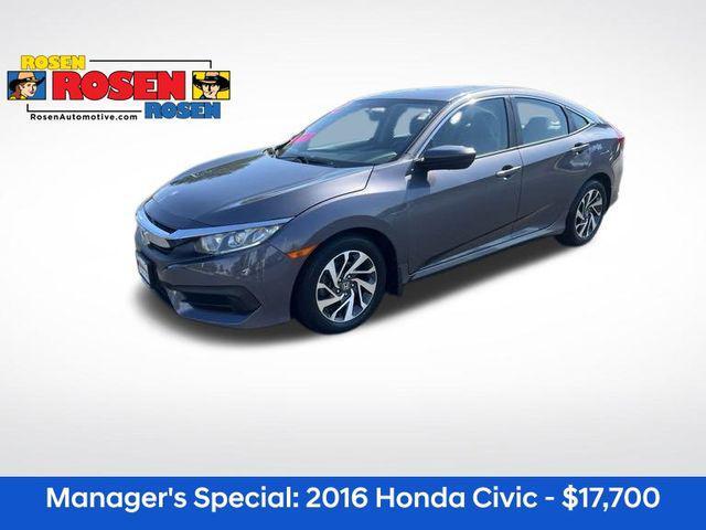 used 2016 Honda Civic car, priced at $17,700