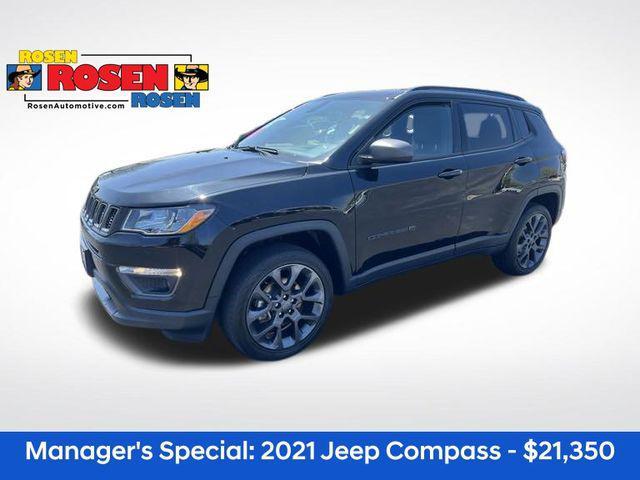 used 2021 Jeep Compass car, priced at $21,350