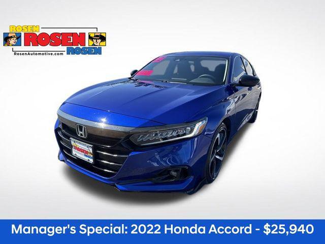 used 2022 Honda Accord car, priced at $25,940