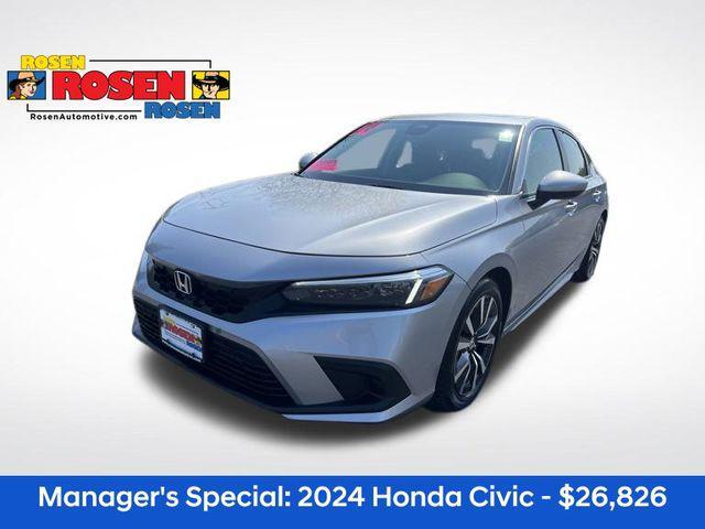 used 2024 Honda Civic car, priced at $26,826