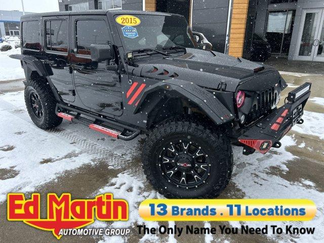 used 2015 Jeep Wrangler Unlimited car, priced at $22,391