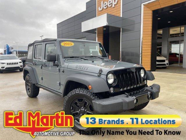 used 2015 Jeep Wrangler Unlimited car, priced at $17,554