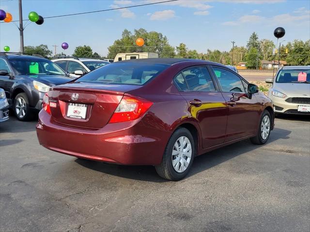 used 2012 Honda Civic car, priced at $9,995