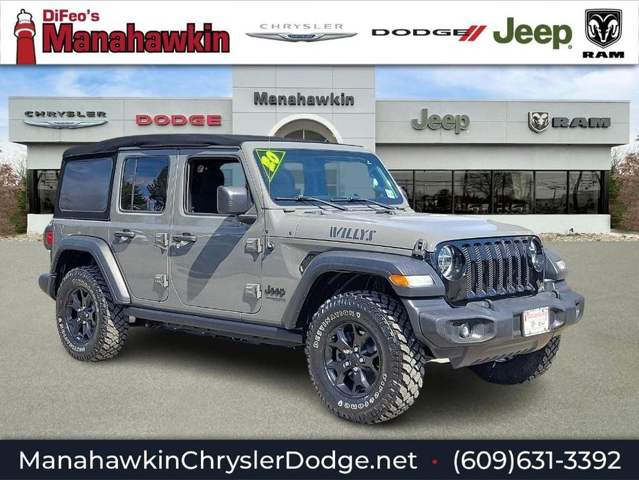 used 2020 Jeep Wrangler Unlimited car, priced at $33,972