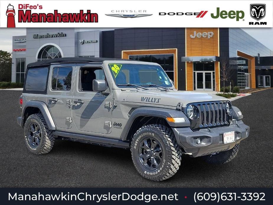used 2020 Jeep Wrangler Unlimited car, priced at $32,972