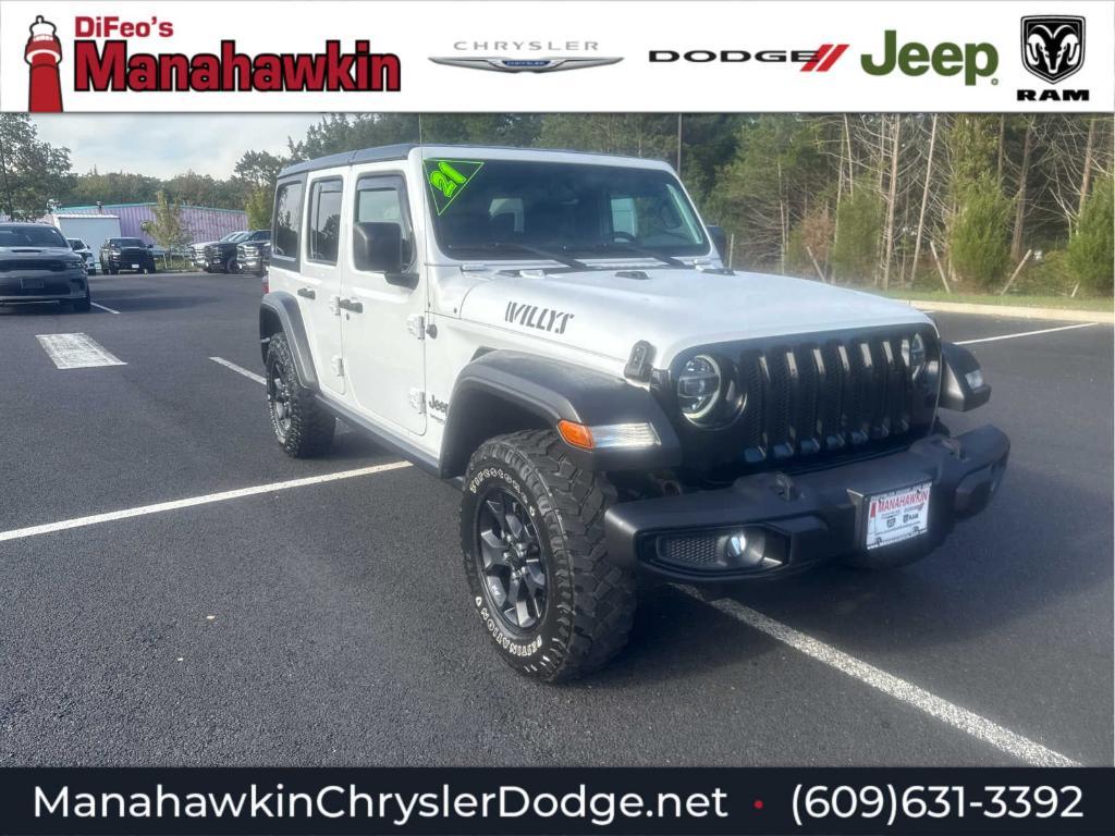 used 2021 Jeep Wrangler Unlimited car, priced at $25,972