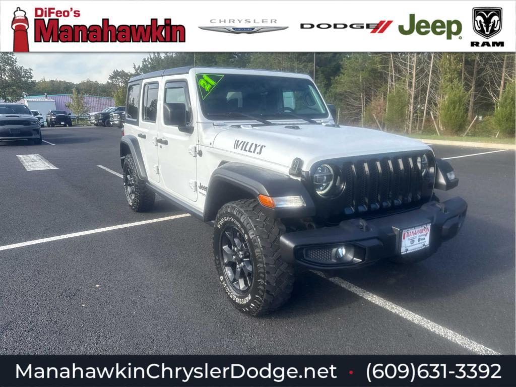 used 2021 Jeep Wrangler Unlimited car, priced at $25,972