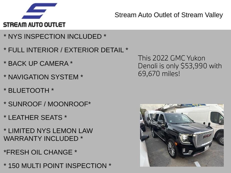 used 2022 GMC Yukon car, priced at $53,990