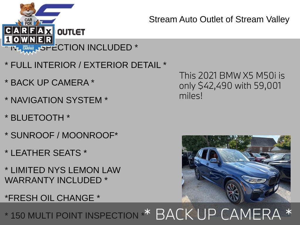 used 2021 BMW X5 car, priced at $46,485