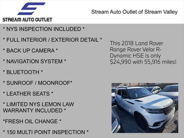 used 2018 Land Rover Range Rover Velar car, priced at $24,990