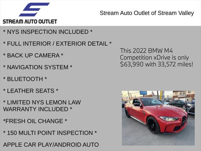 used 2022 BMW M4 car, priced at $63,990