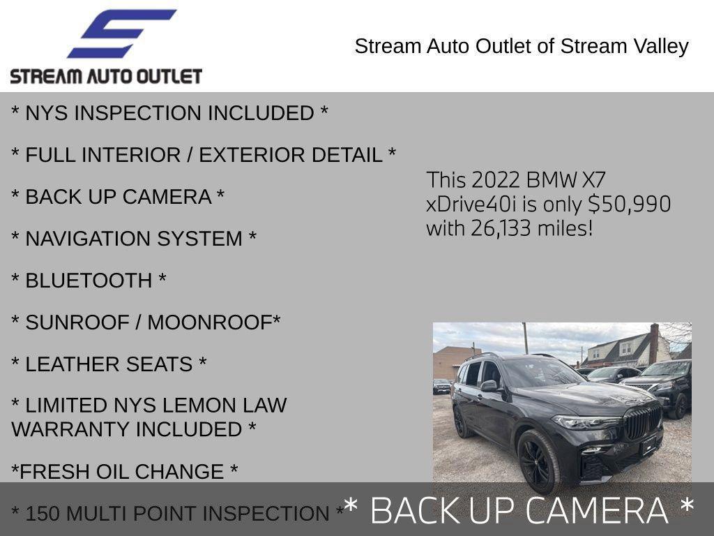 used 2022 BMW X7 car, priced at $54,985