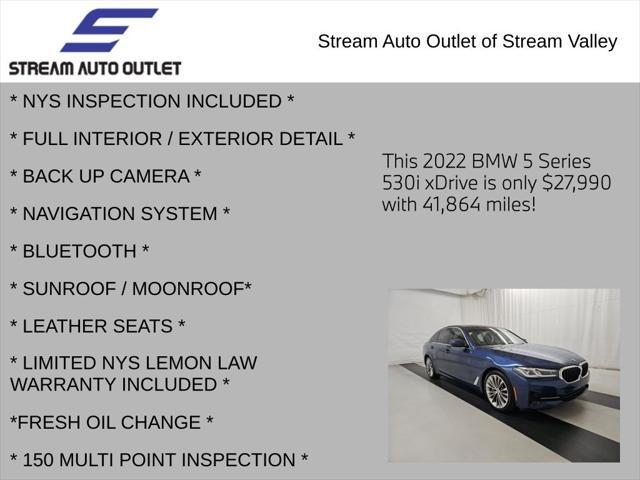 used 2022 BMW 530 car, priced at $27,990