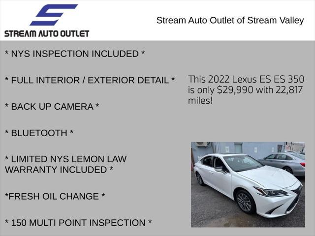 used 2022 Lexus ES 350 car, priced at $29,990