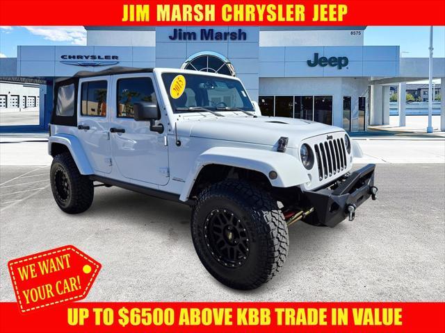 used 2015 Jeep Wrangler Unlimited car, priced at $24,988