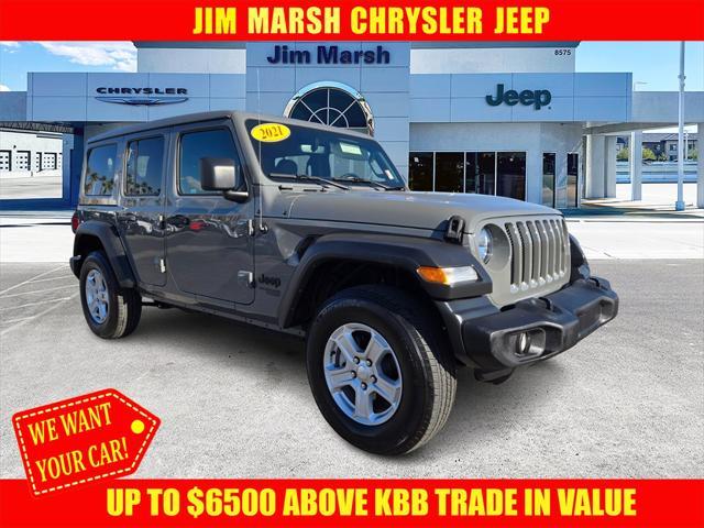 used 2021 Jeep Wrangler Unlimited car, priced at $32,988