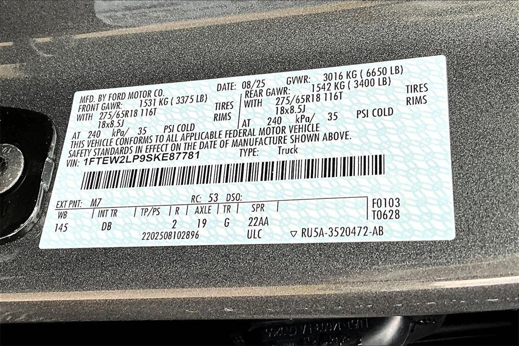 new 2025 Ford F-150 car, priced at $46,154