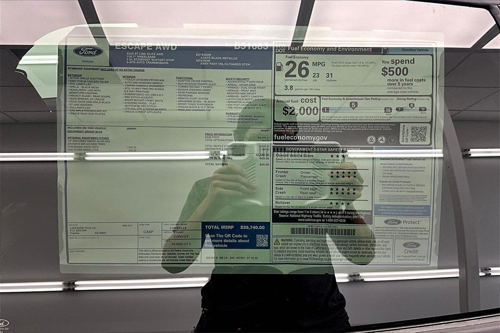 new 2025 Ford Escape car, priced at $34,732