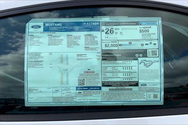 new 2025 Ford Mustang car, priced at $43,535