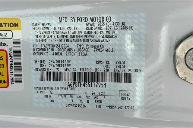 new 2025 Ford Mustang car, priced at $43,535