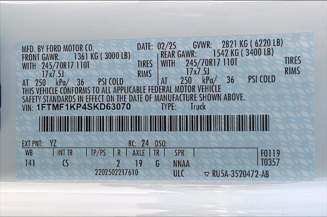new 2025 Ford F-150 car, priced at $39,445