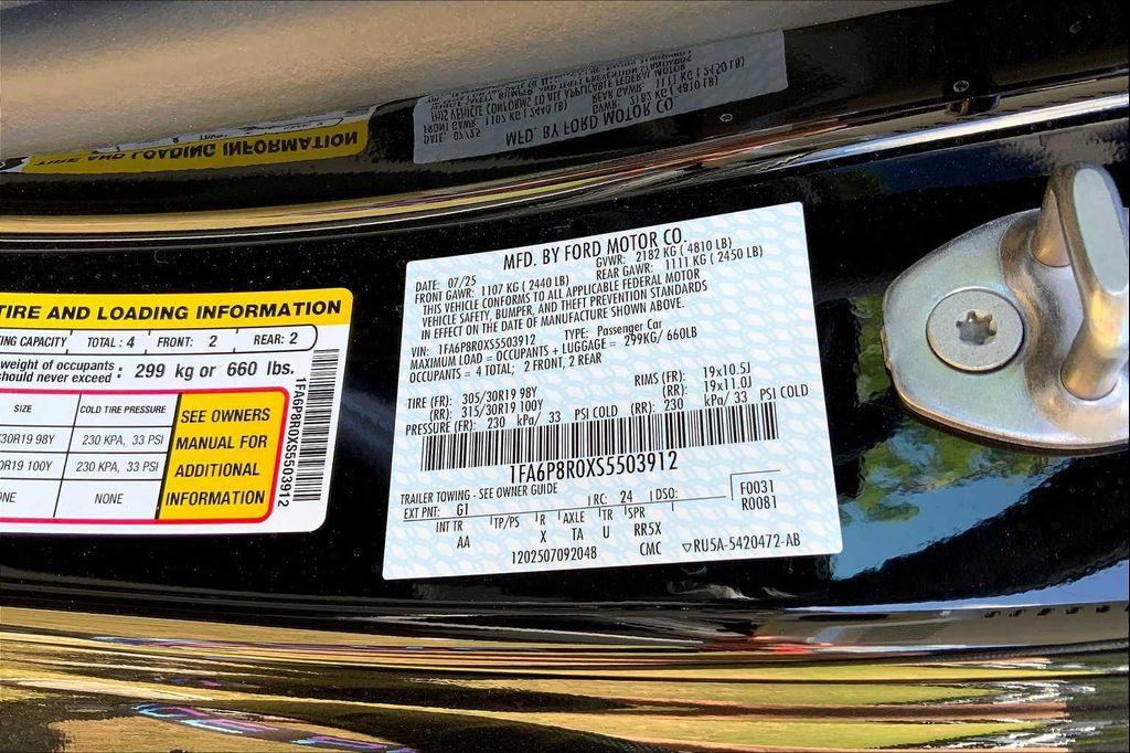 new 2025 Ford Mustang car, priced at $81,060