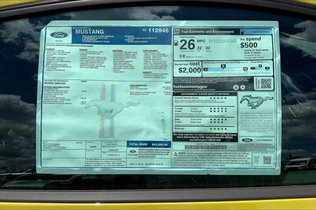 new 2025 Ford Mustang car, priced at $42,945