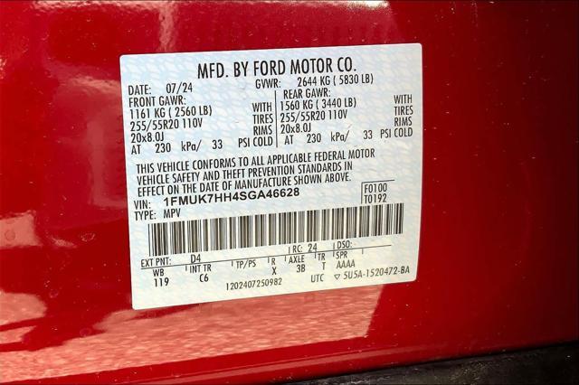 new 2025 Ford Explorer car, priced at $55,827