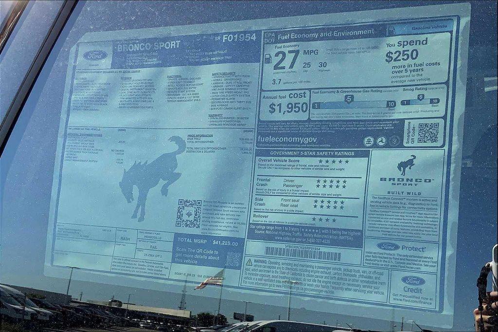 new 2025 Ford Bronco Sport car, priced at $37,848