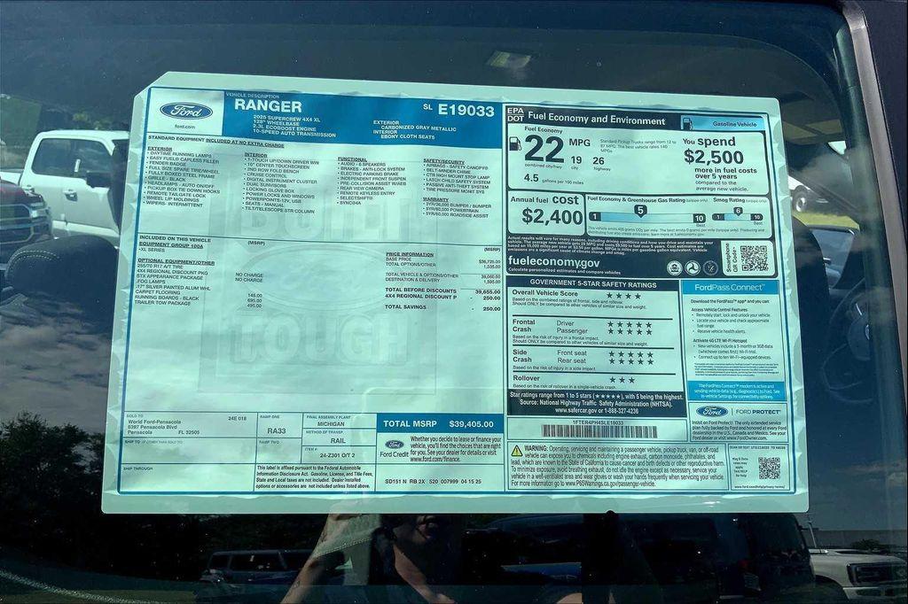 new 2025 Ford Ranger car, priced at $37,559