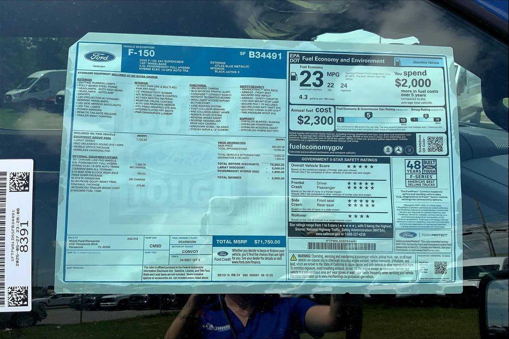 new 2025 Ford F-150 car, priced at $66,417