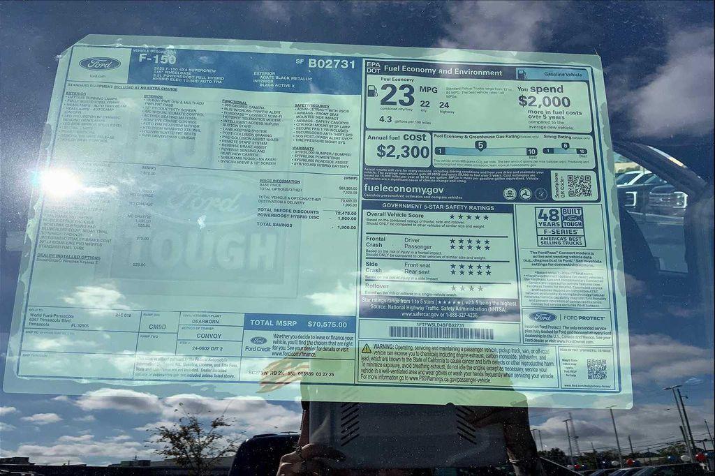 new 2025 Ford F-150 car, priced at $69,075