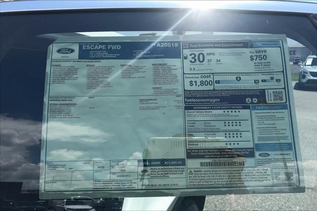 new 2024 Ford Escape car, priced at $28,810