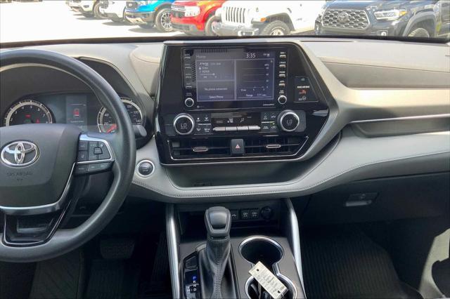 used 2021 Toyota Highlander car, priced at $27,891
