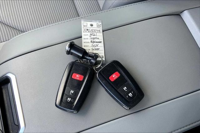 used 2021 Toyota Highlander car, priced at $27,891
