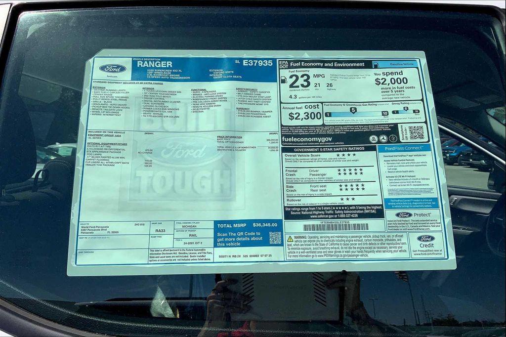 new 2025 Ford Ranger car, priced at $34,587