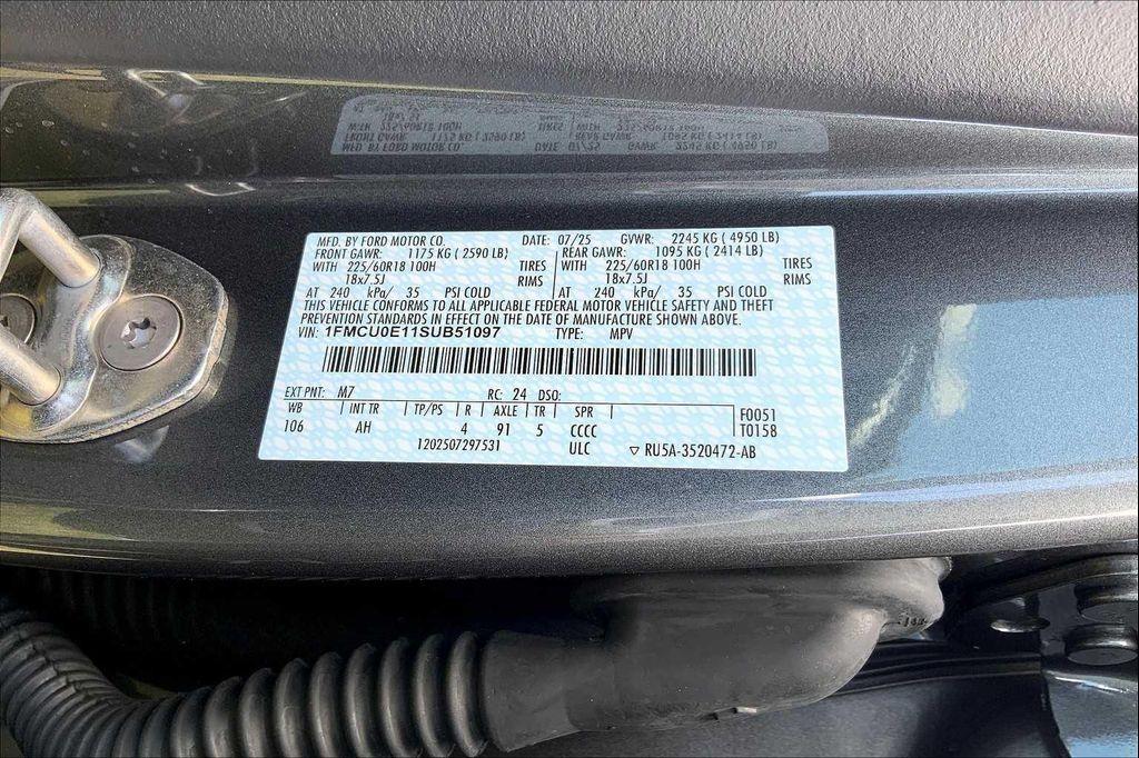 new 2025 Ford Escape PHEV car, priced at $40,727