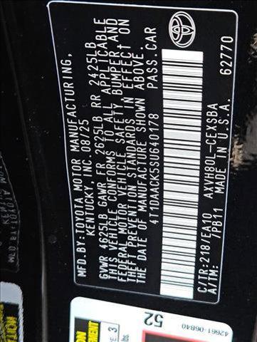 new 2025 Toyota Camry car, priced at $33,175