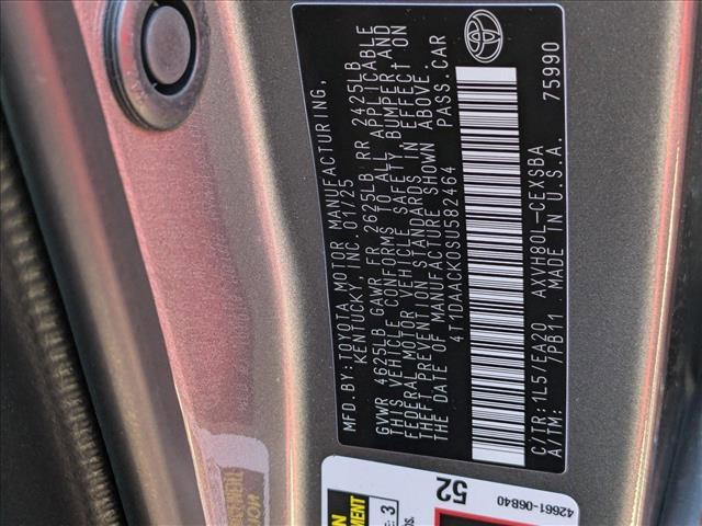 new 2025 Toyota Camry car, priced at $32,634