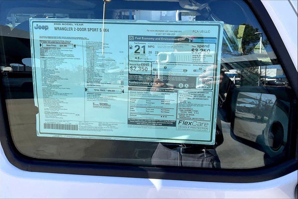 new 2026 Jeep Wrangler car, priced at $45,000